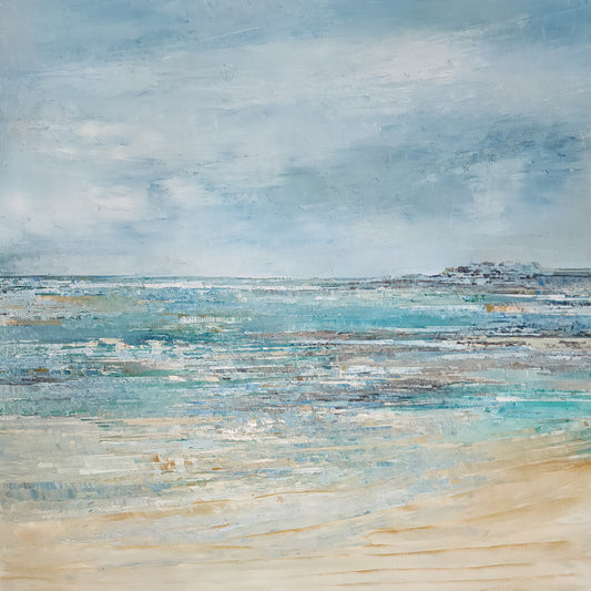 Les vacances à Santec - 50x50 cm